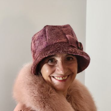 Réf: 140 Véro Chapeau hiver de couleur rose 